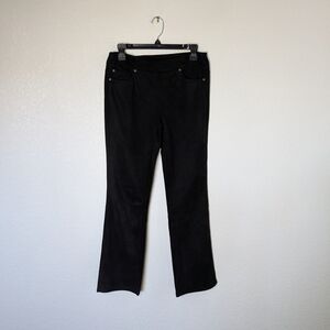 Black Straight-Leg Pants